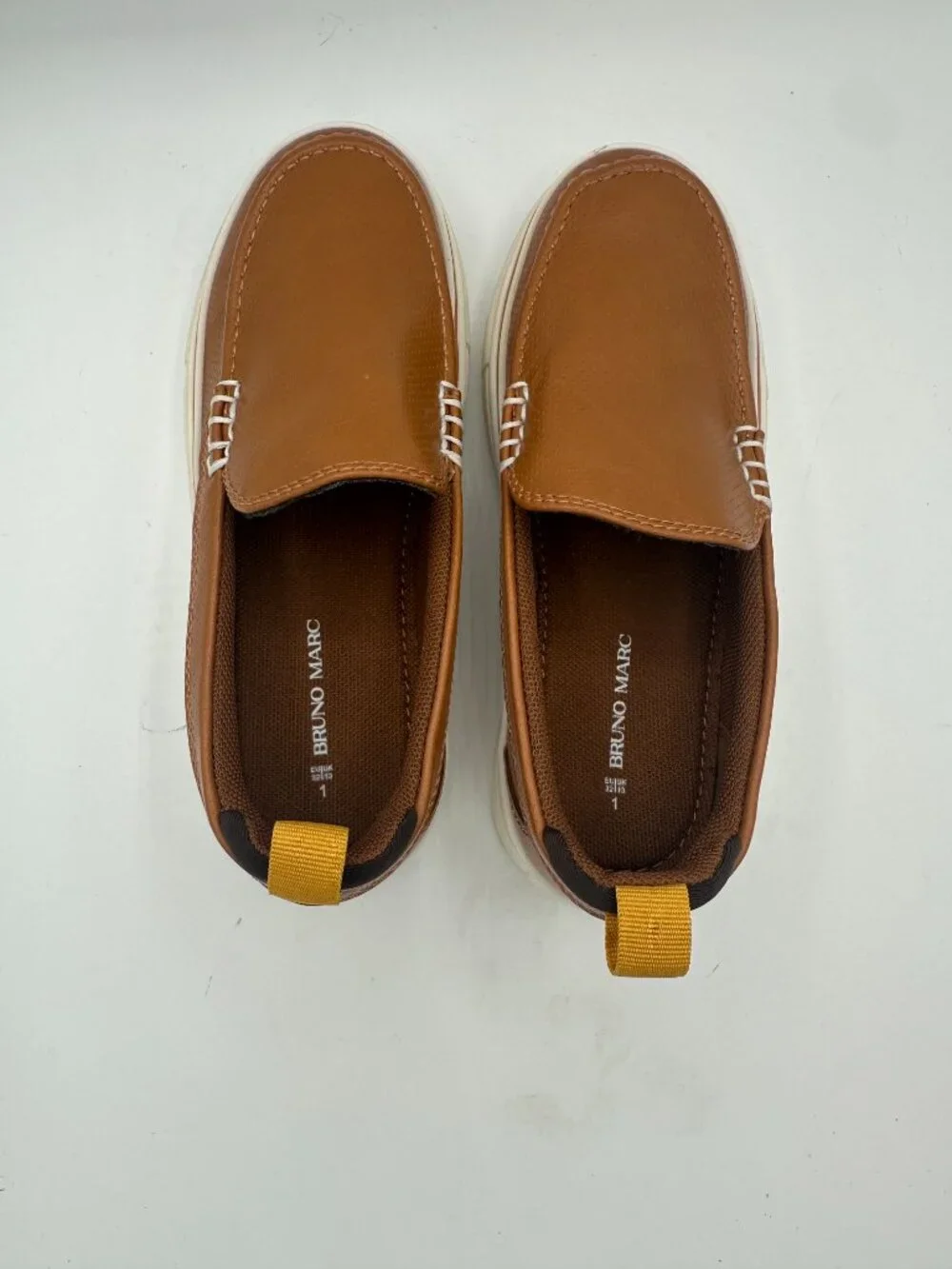 Bruno Marc Kids' Slip-On Loafers Brown Size 1
